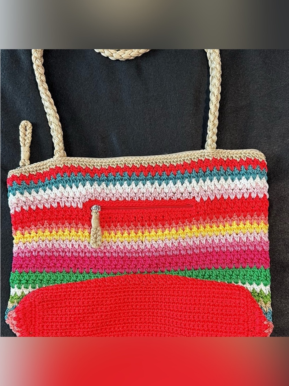 The Sak Multicolor Crochet Tote Bag - Picture 3 of 6